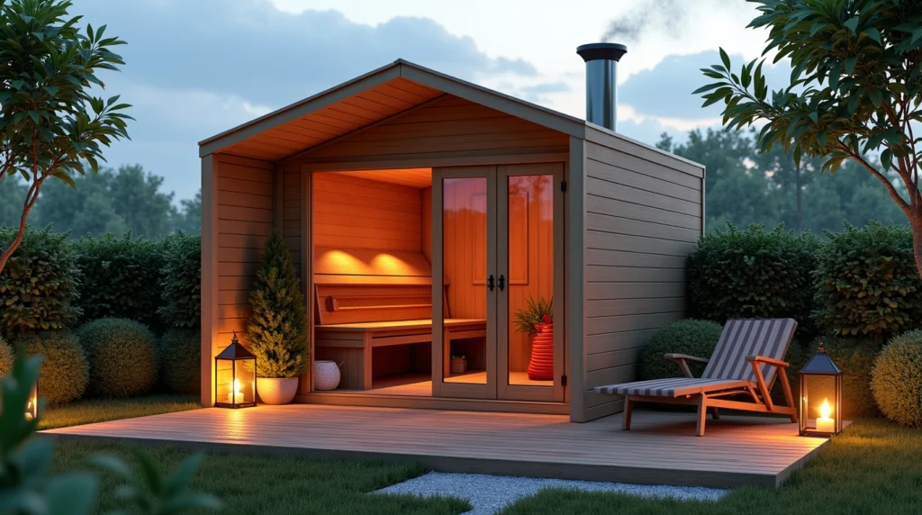Cheap DIY Outdoor Sauna
